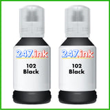 Compatible Ink Bottles for 102 Epson EcoTank (127/70ml)