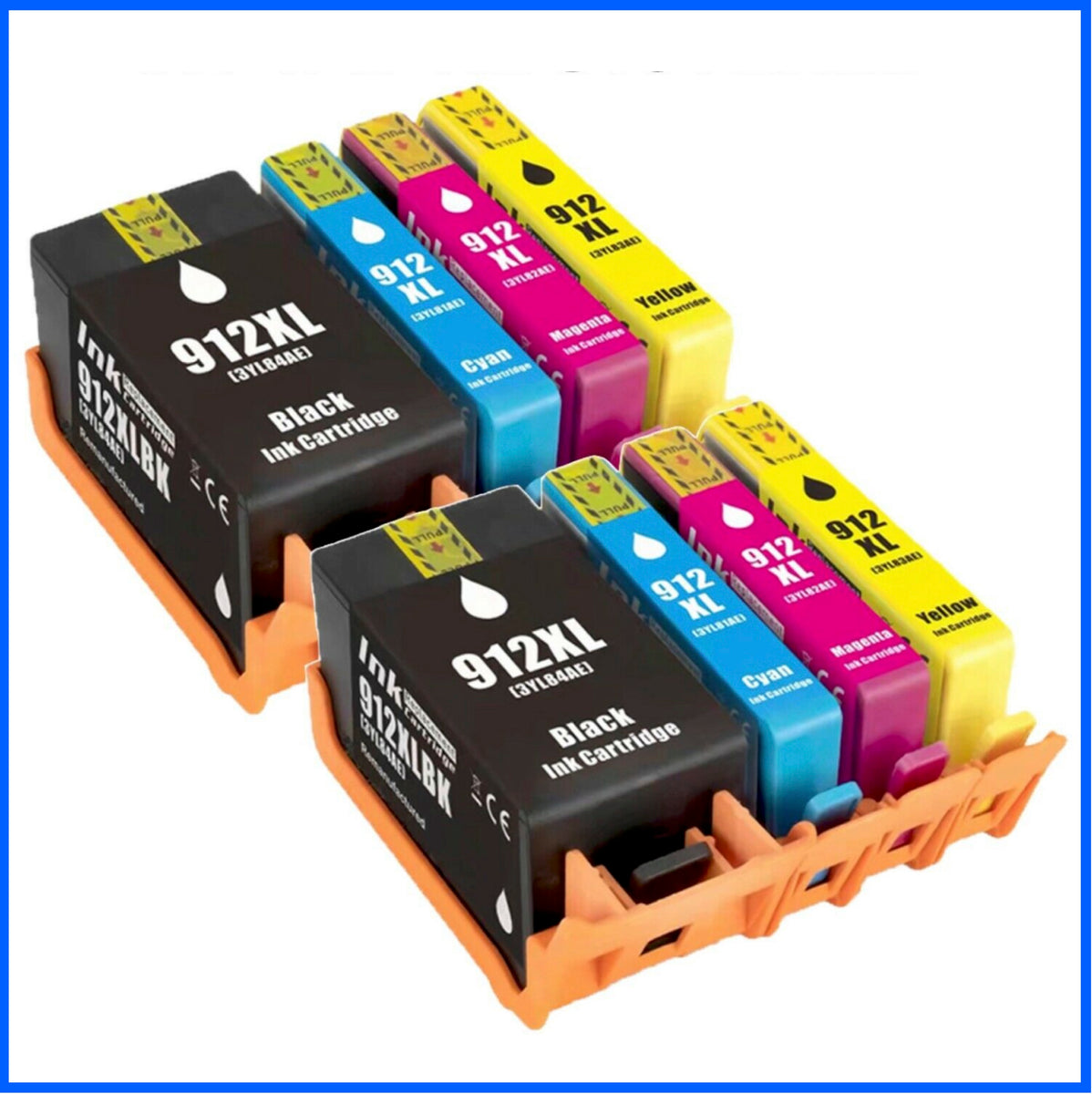  912XL 912 Ink Remanufactured High Yield 912XL 912 Ink  Cartridges Replacement for Ink Cartridges for HP OfficeJet 6950 6960 6961  6963 6964 6965 6966 6968 6970 6971 Pr Cyan : Office Products
