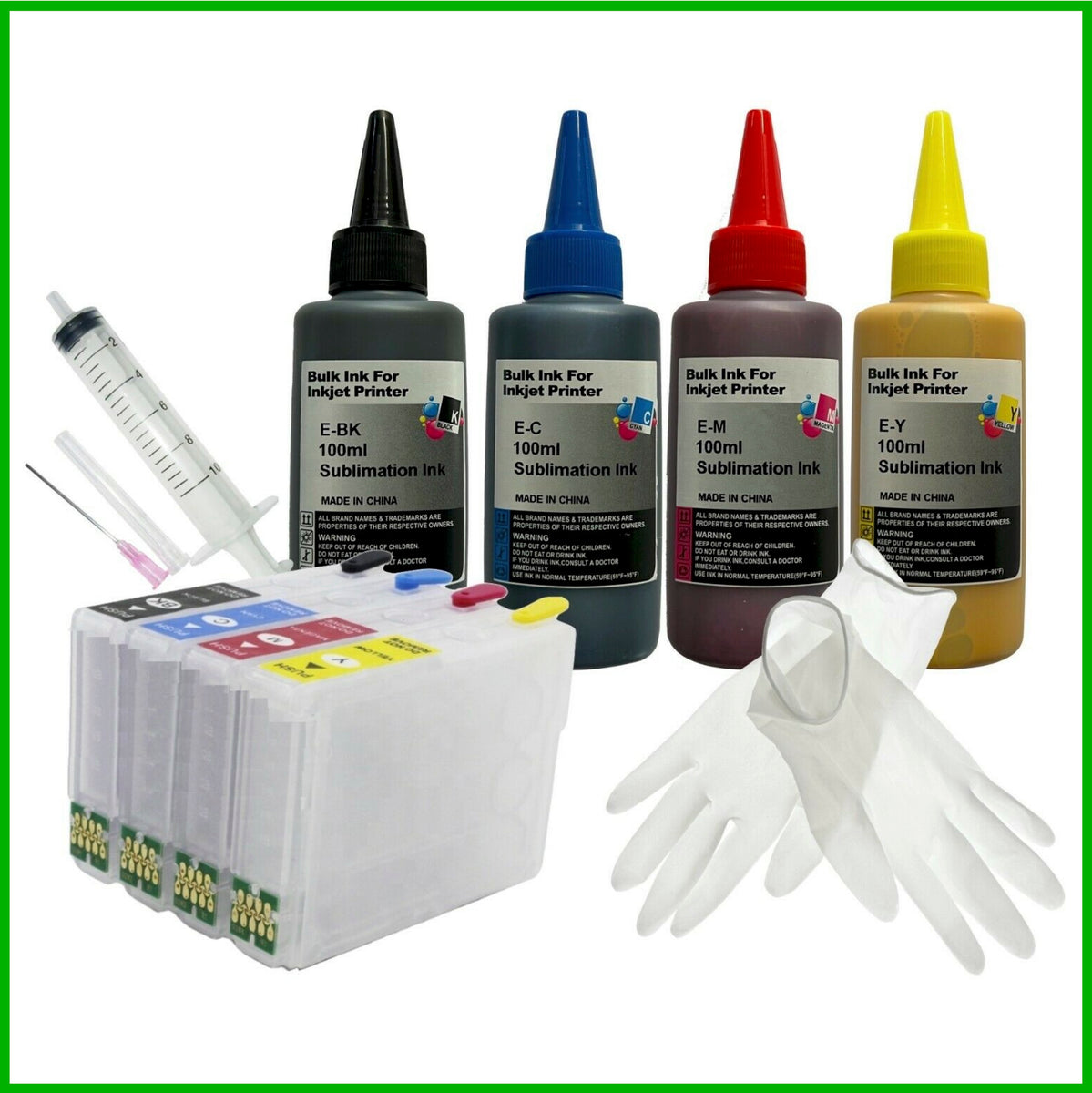 Sublimation Starter Kit - 16XL Cartridges with ARC Chip & Ink for Epso ...