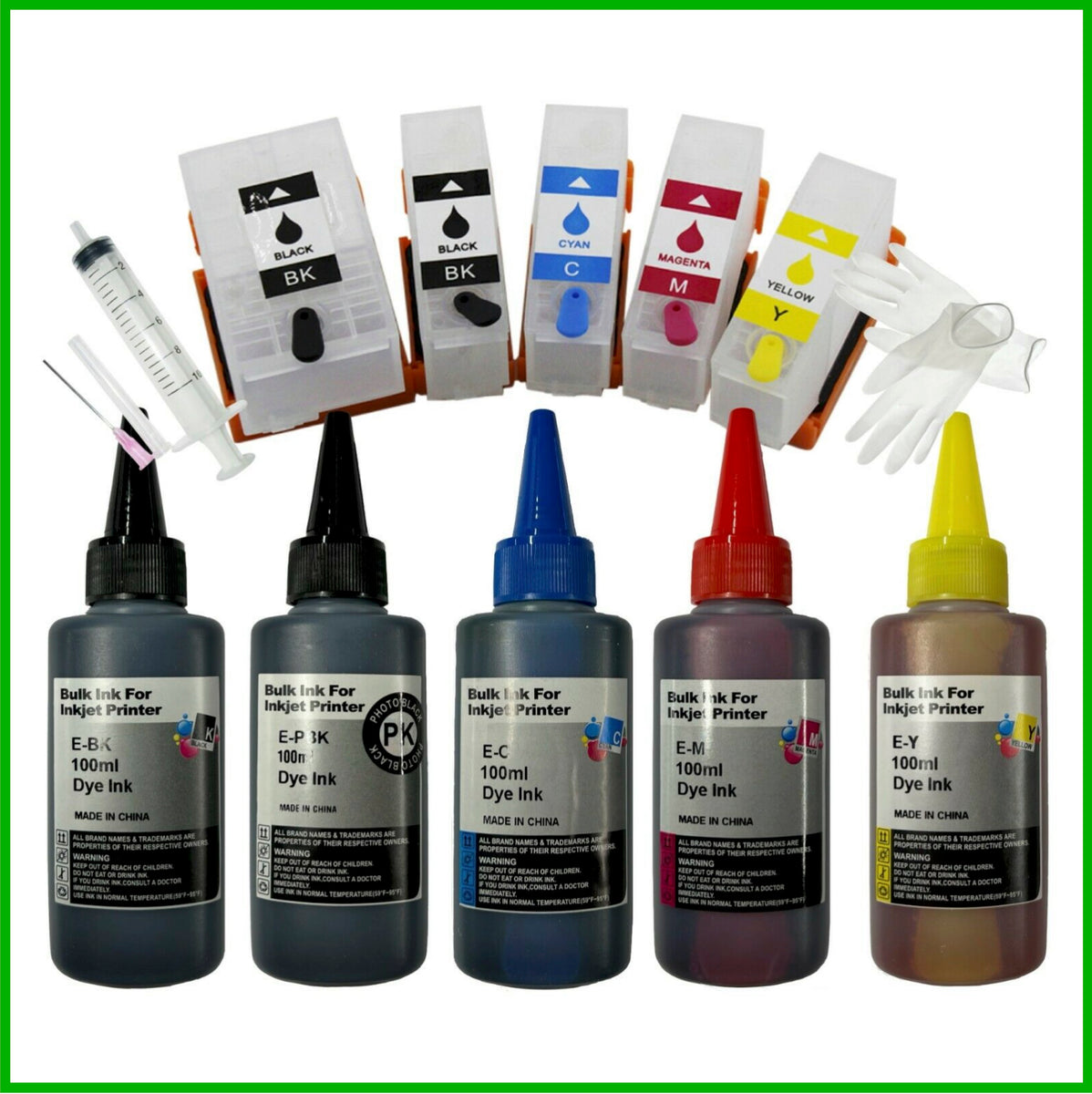 Refill Starter Kit - 202XL Cartridges with ARC Chip & Ink for Epson Ex ...