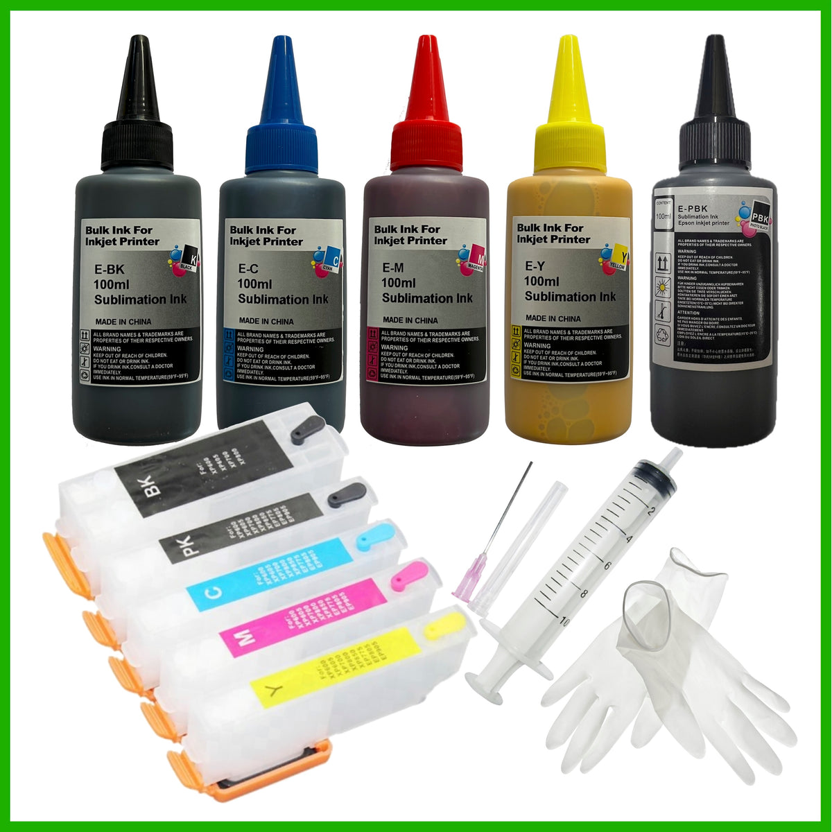 Sublimation Starter Kit - 26XL Cartridges with ARC Chip & Ink for Epso ...