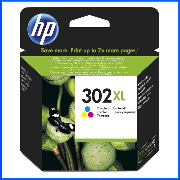 HP 302XL High Capacity Try-colour Ink Cartridge (Original)