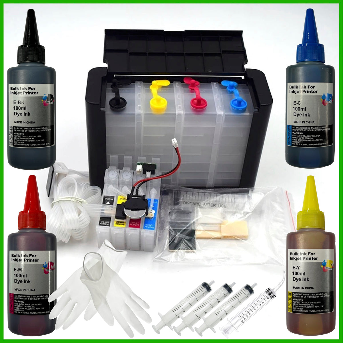18XL CISS Refill Starter Kit For Epson Expression Home Printers – 247.ink