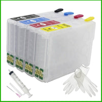 Refillable 34XL Cartridges with ARC Chips for Epson WorkForce