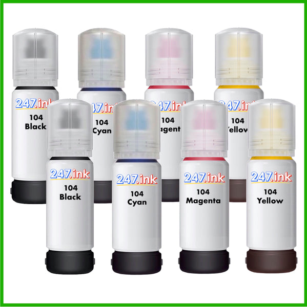 Compatible Ink Bottles for 104 Epson EcoTank (70ml) – 247.ink