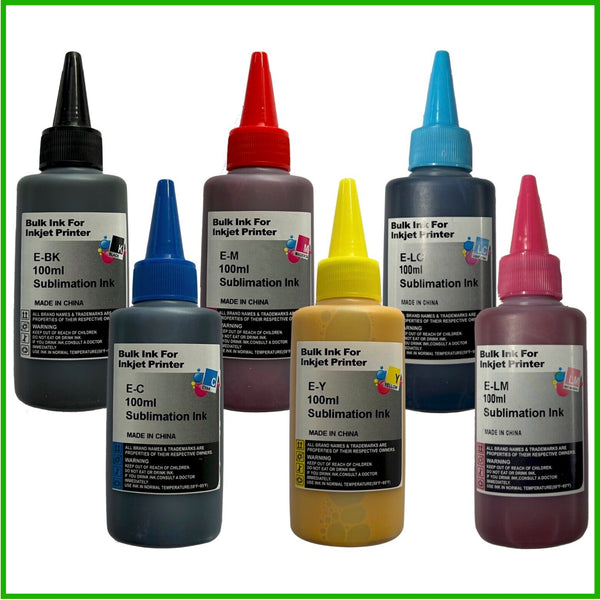 Sublimation Ink for Epson Printers (100ml bottles)