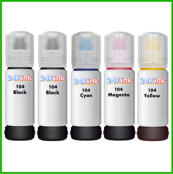 Compatible Ink Bottles for 104 Epson EcoTank (70ml) – 247.ink