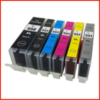 Compatible Canon 550XL / 551XL Ink Cartridges